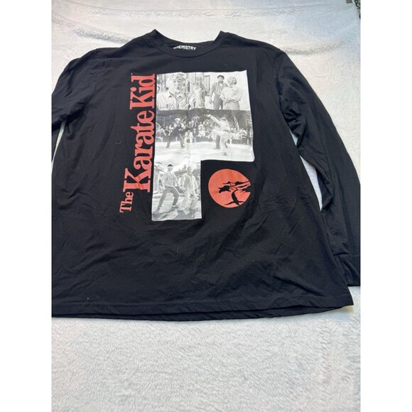 The Karate Kid Movie T-Shirt Long Sleeve Daniel LaRusso Mr Miyagi Size XL double - Picture 4 of 9